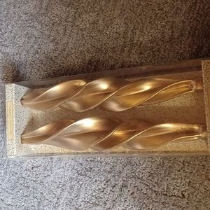 Luxury Vintage Gold] Spiral Taper Candles